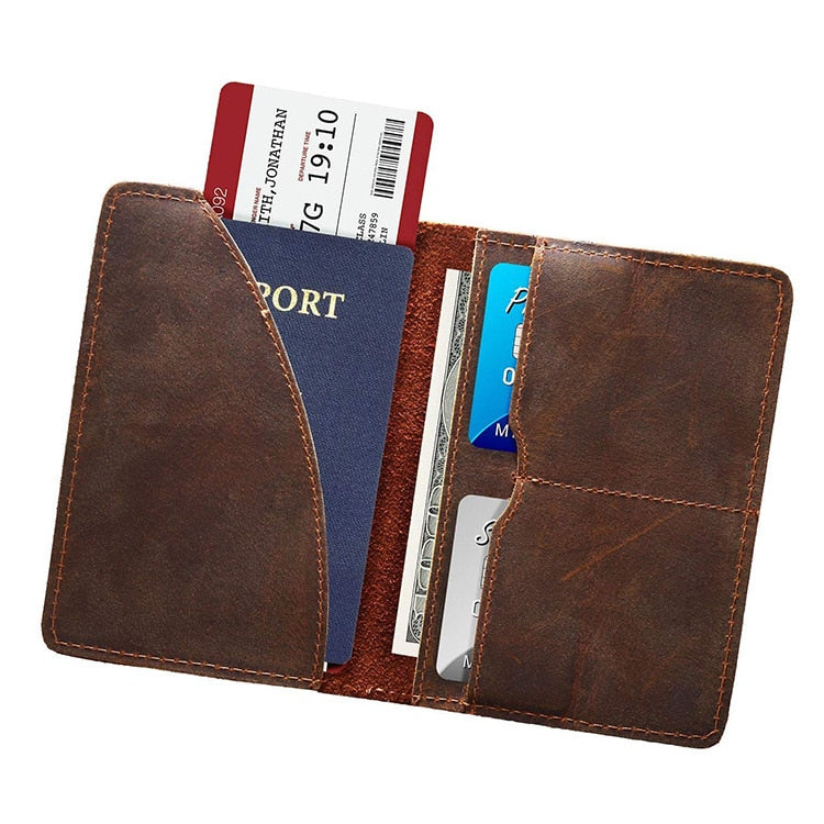 Genuine Leather Passport Wallet