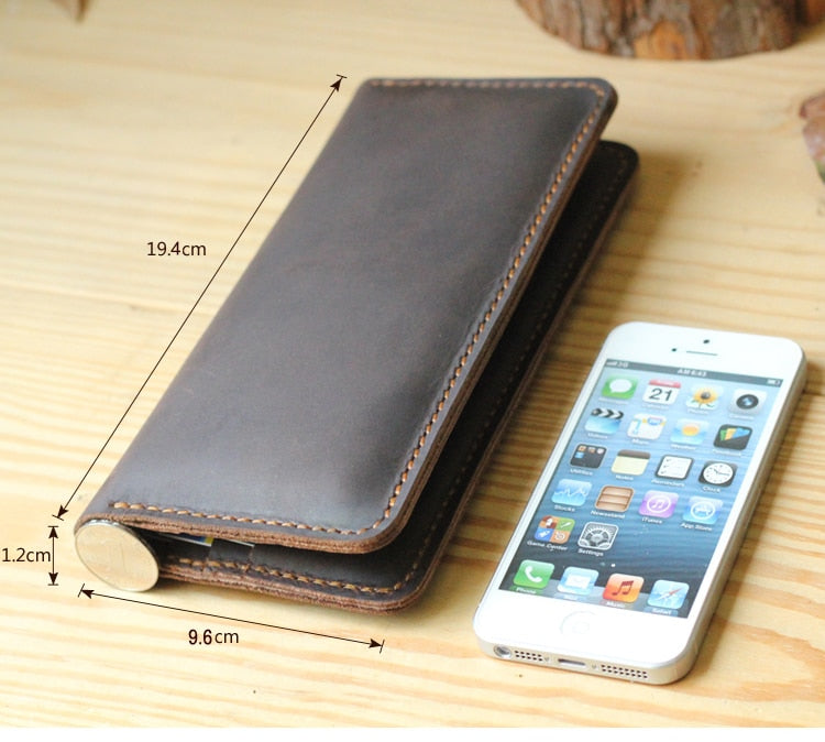 Leather Wallet Clutch